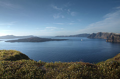Vista della Caldera da Megalochori, Santorini