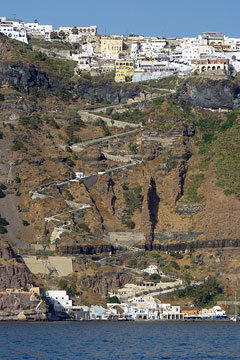 Fira e porto vecchio, Santorini