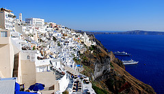 Veduta di Fira, Santorini