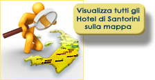 Hotel di Santorini su Mappa