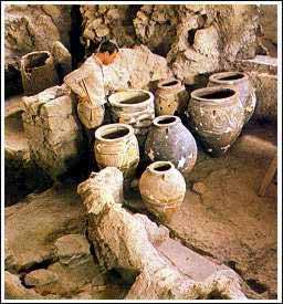 Gli scavi di Akrotiri