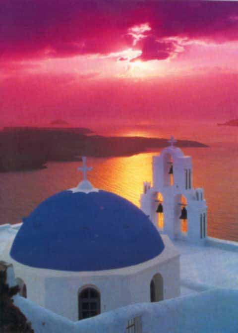 Tramonto visto da Thira